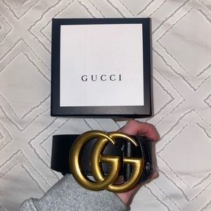 Gucci Wide Leather Belt